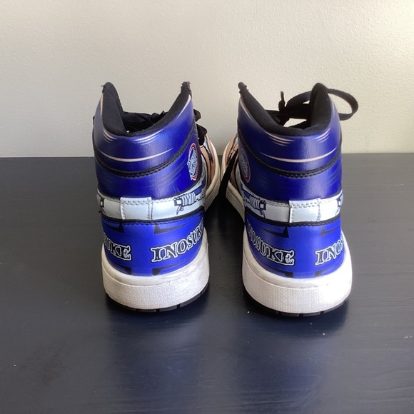 Anime Inosuke from Demon Slayer High Top Sneckers, Size EU 45, US Men’s 12 - Picture 7 of 8